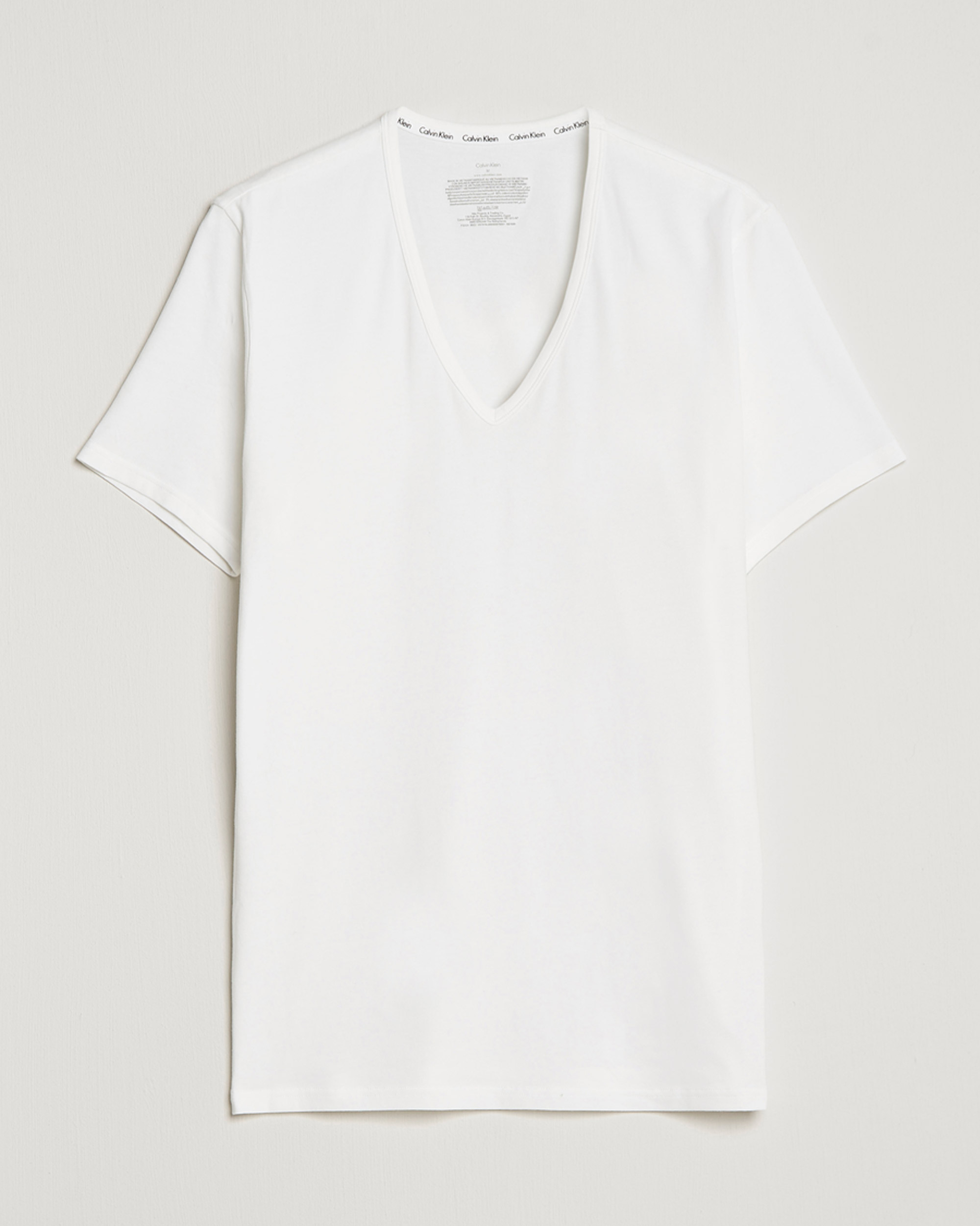 Herr | Calvin Klein | Calvin Klein | Cotton V-Neck Tee 2-Pack White