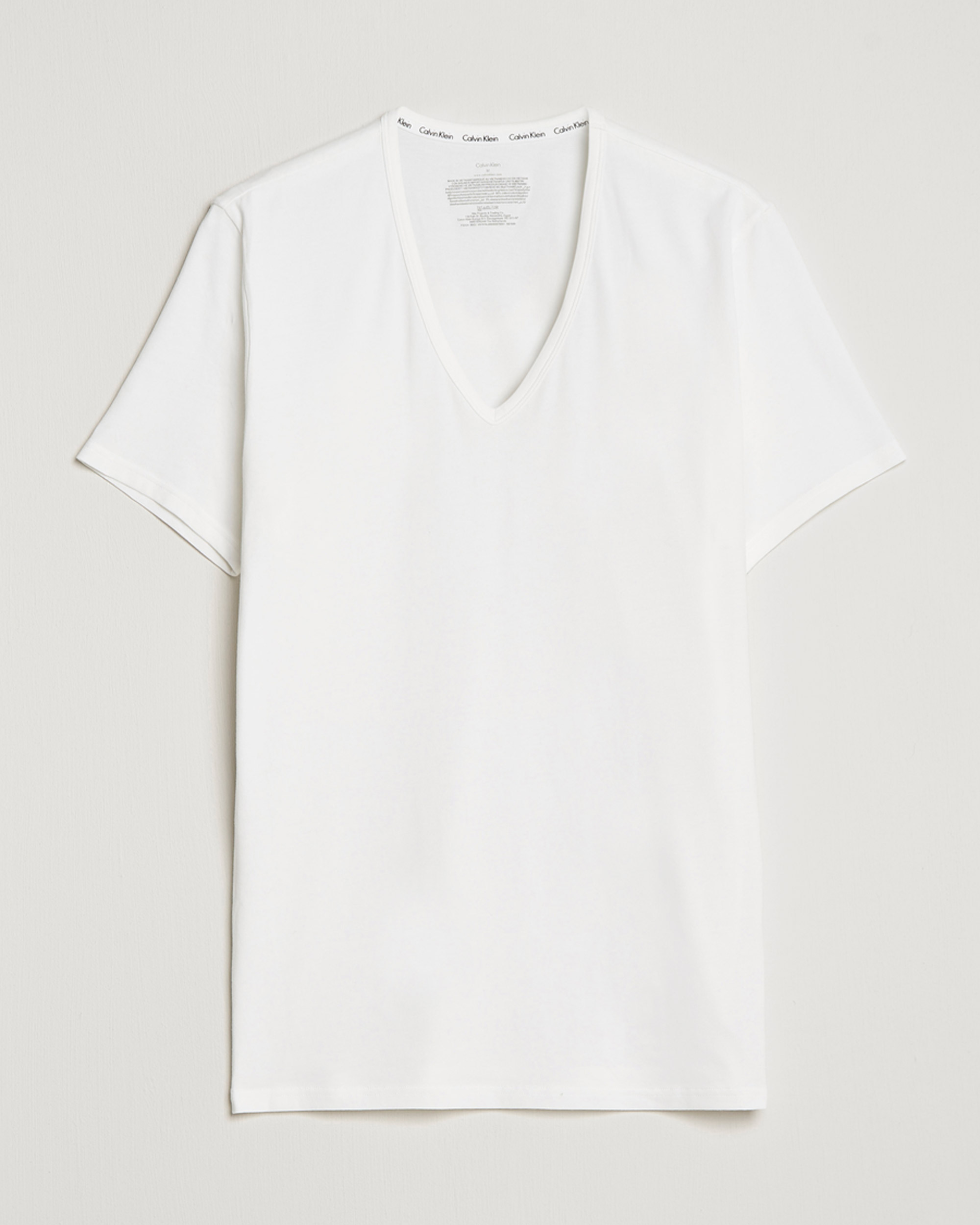 Herr | T-Shirts | Calvin Klein | Cotton V-Neck Tee 2-Pack White