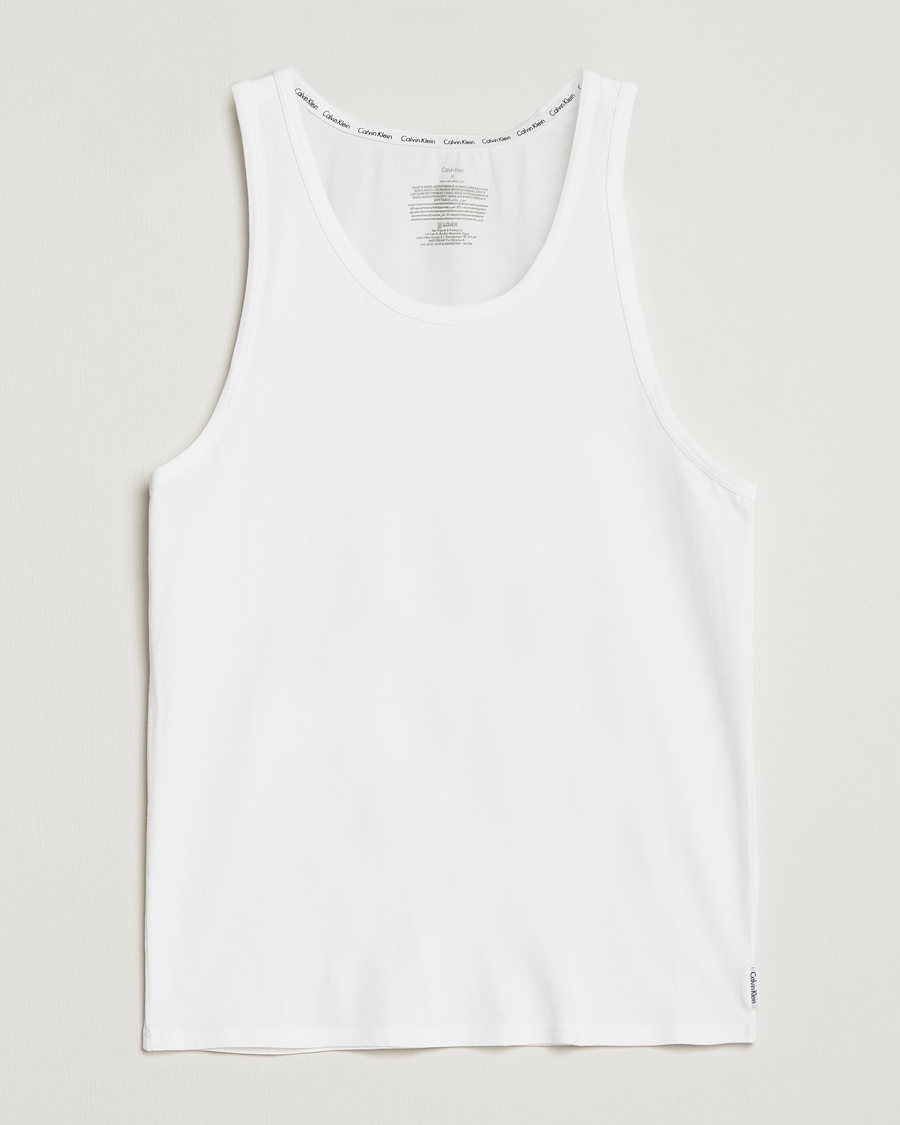 Herr | T-Shirts | Calvin Klein | Cotton Tank Top 2-Pack White