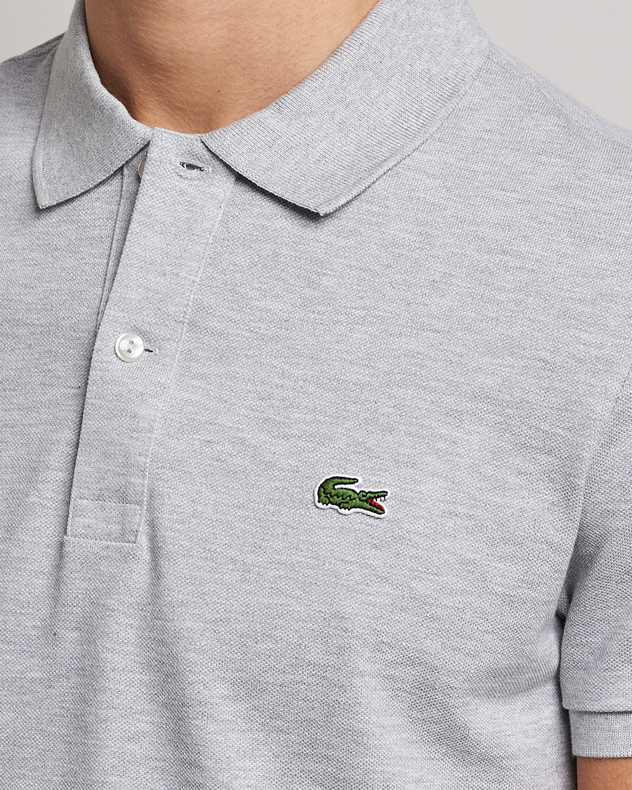 Herr | Pikéer | Lacoste | Slim Fit Polo Piké Silver Chine