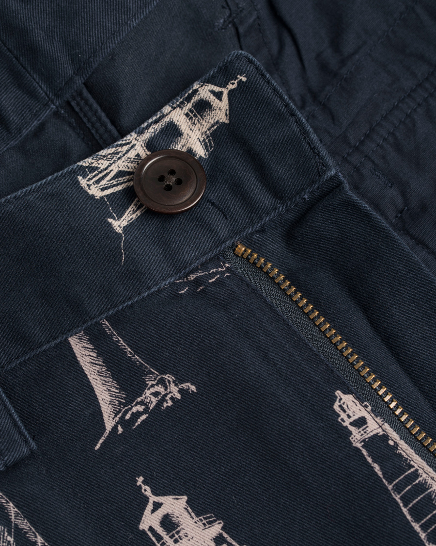 Herr | Shorts | Barbour Lifestyle | Lighthouse Print Shorts Navy