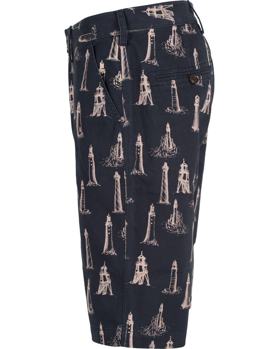 Herr | Shorts | Barbour Lifestyle | Lighthouse Print Shorts Navy