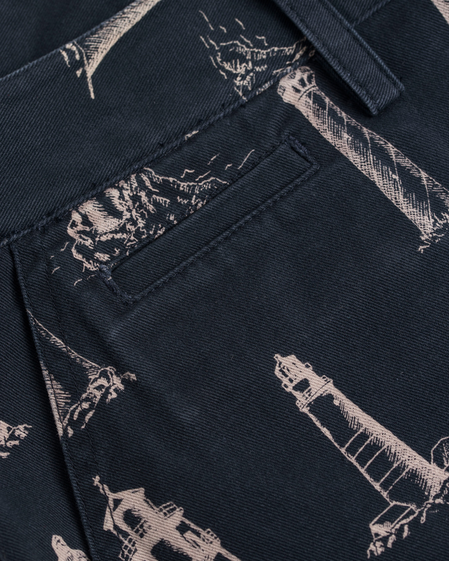 Herr | Shorts | Barbour Lifestyle | Lighthouse Print Shorts Navy