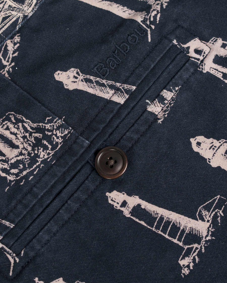 Herr | Shorts | Barbour Lifestyle | Lighthouse Print Shorts Navy
