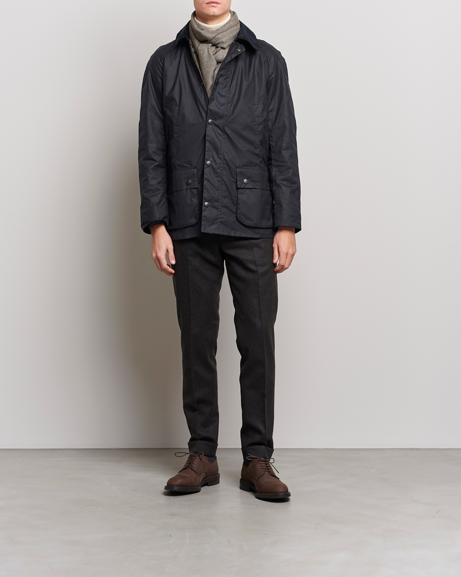 Herr | Jackor | Barbour Lifestyle | Ashby Wax Jacket Navy