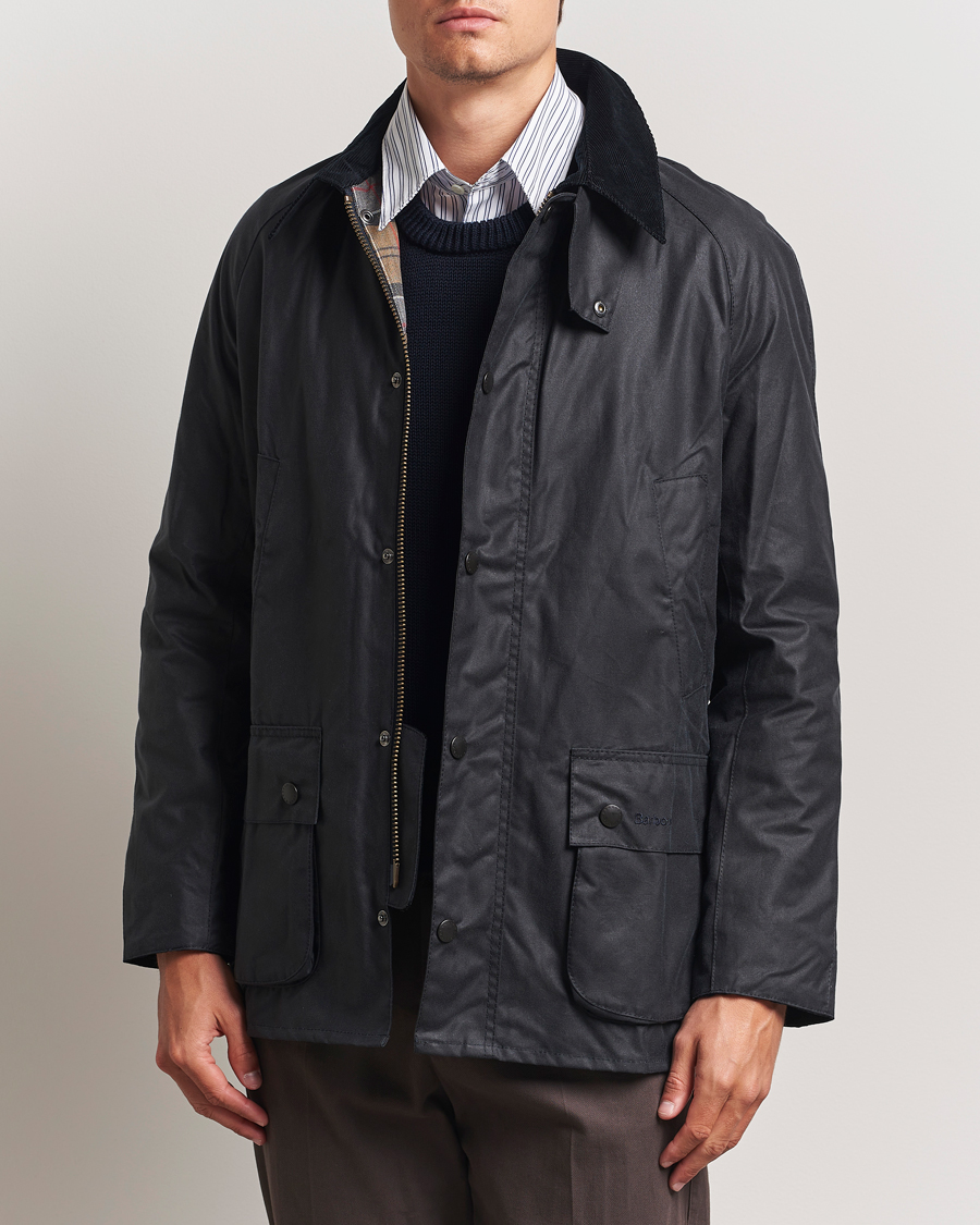 Herr | Jackor | Barbour Lifestyle | Ashby Wax Jacket Navy