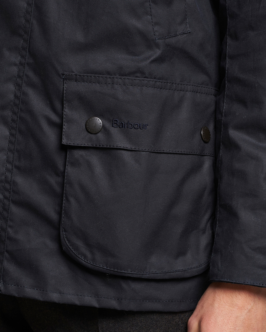 Herr | Jackor | Barbour Lifestyle | Ashby Wax Jacket Navy