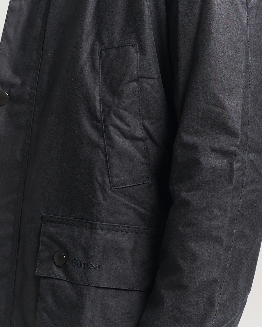Herr | Jackor | Barbour Lifestyle | Ashby Wax Jacket Navy