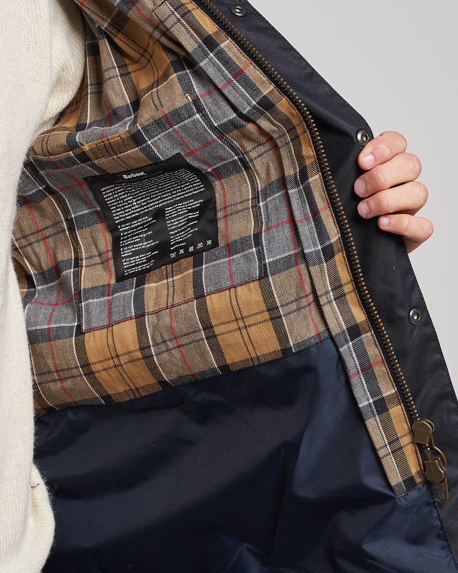 Herr | Jackor | Barbour Lifestyle | Ashby Wax Jacket Navy