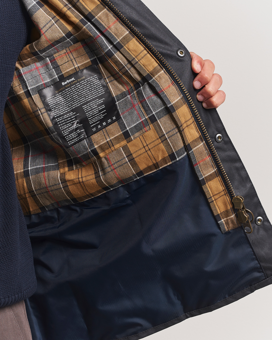 Herr | Jackor | Barbour Lifestyle | Ashby Wax Jacket Navy