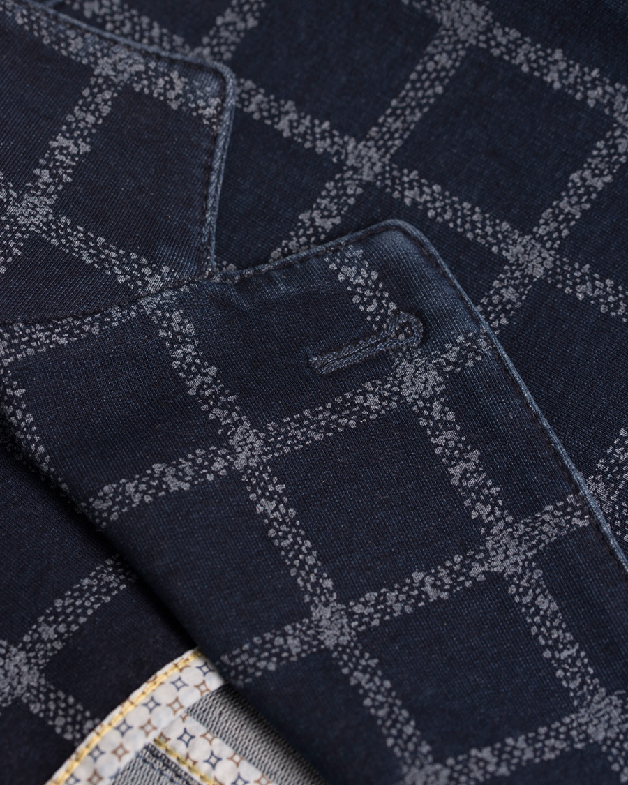 Herr | Kavajer | Circolo 1901 | Jersey Check Club Blazer Indigo