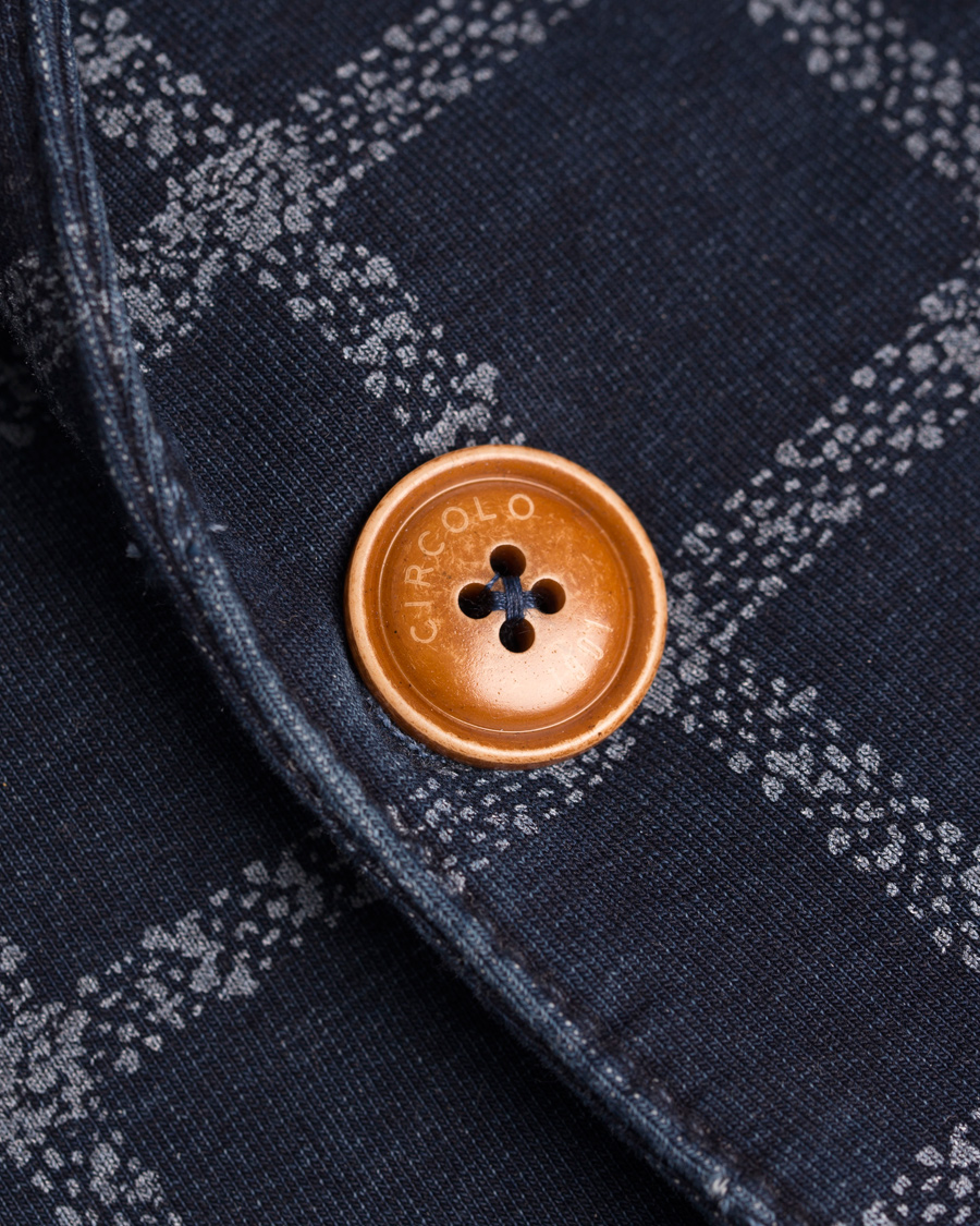 Herr | Kavajer | Circolo 1901 | Jersey Check Club Blazer Indigo