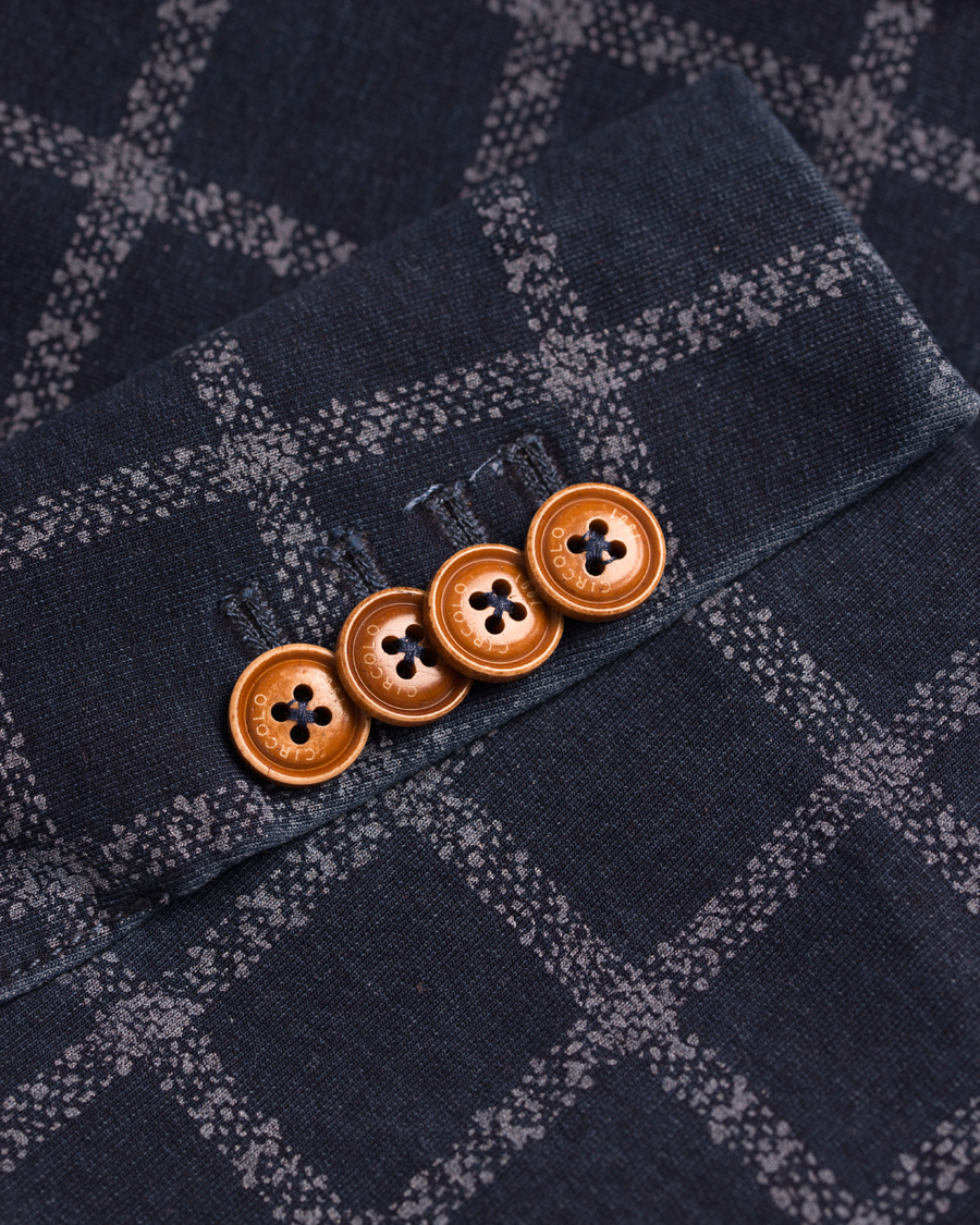 Herr | Kavajer | Circolo 1901 | Jersey Check Club Blazer Indigo