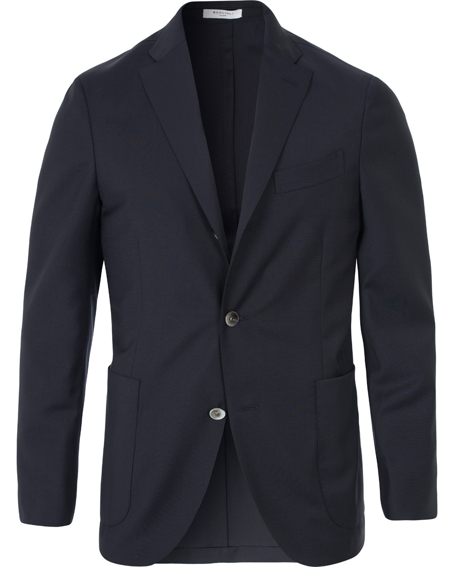 Herr | Kostymer | Boglioli | Dover Patch Pocket Wool Suit Navy