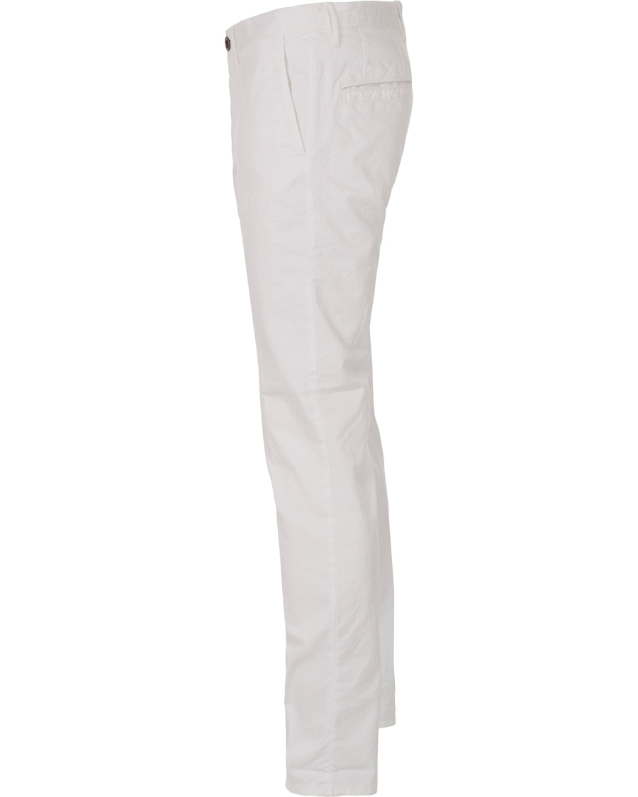 Herr | Byxor | Incotex | Slim Fit Stretch Slacks White