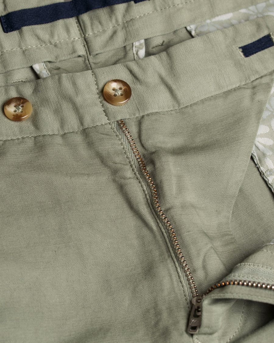 Herr | Shorts | Incotex | Chinolino Shorts Washed Green
