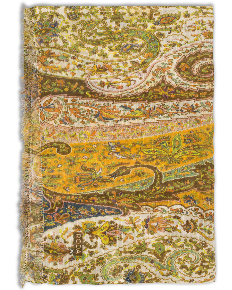 Herr | Roda Paisley Scarf Light Green | Roda | Paisley Scarf Light Green