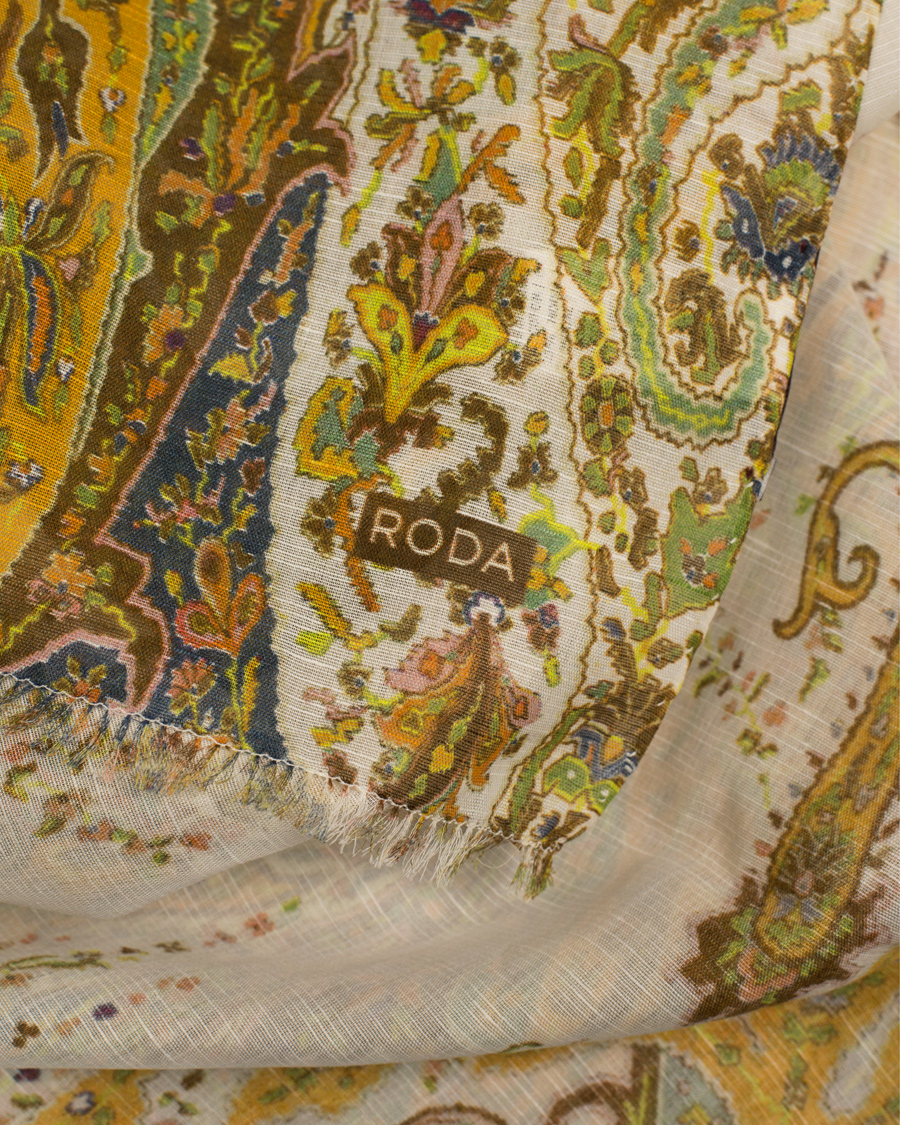 Herr | Roda Paisley Scarf Light Green | Roda | Paisley Scarf Light Green