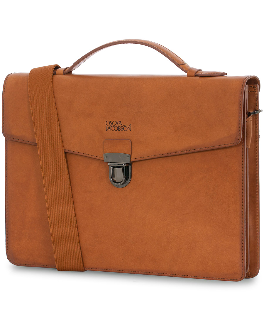 Herr | Oscar Jacobson Leather Briefcase 13'' | Oscar Jacobson | Leather Briefcase 13''