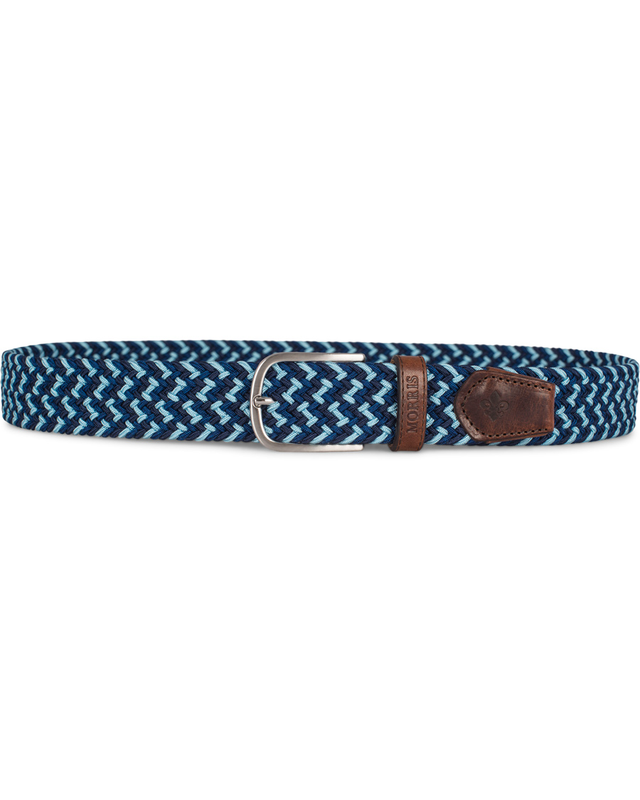 Herr | Morris Stretch Multi 3,5 cm Belt Blue | Morris | Stretch Multi 3,5 cm Belt Blue