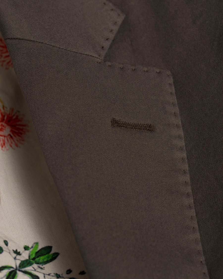 Herr | Kavajer | Oscar Jacobson | Einar Stretch Cotton Patch Pocket Blazer Green