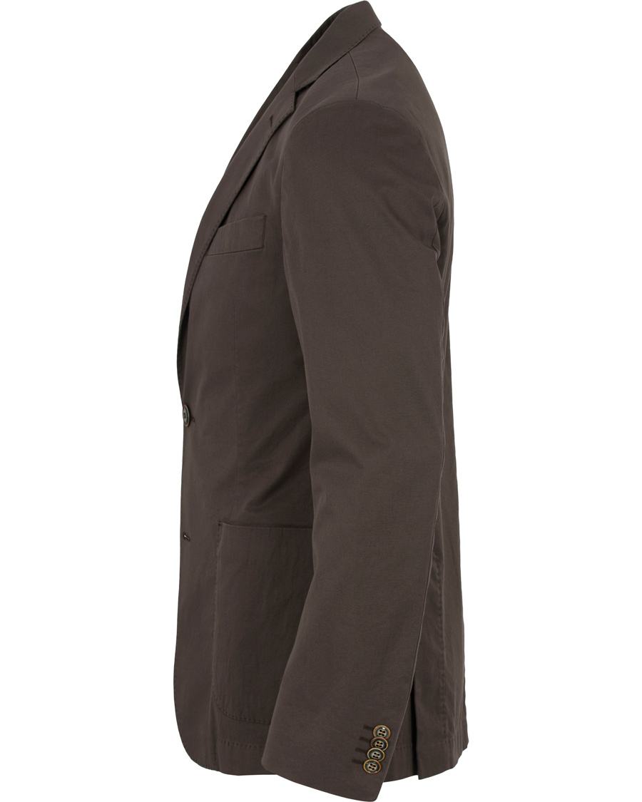 Herr | Kavajer | Oscar Jacobson | Einar Stretch Cotton Patch Pocket Blazer Green