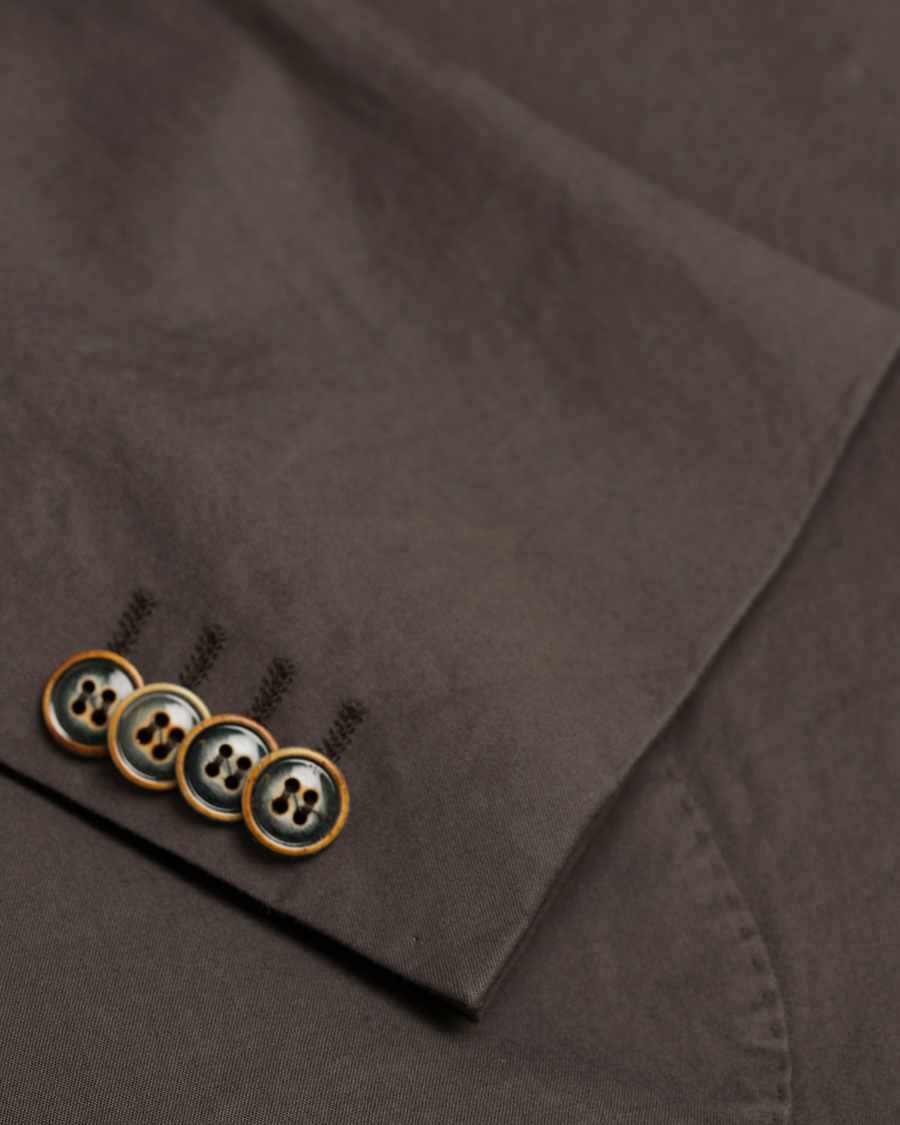 Herr | Kavajer | Oscar Jacobson | Einar Stretch Cotton Patch Pocket Blazer Green