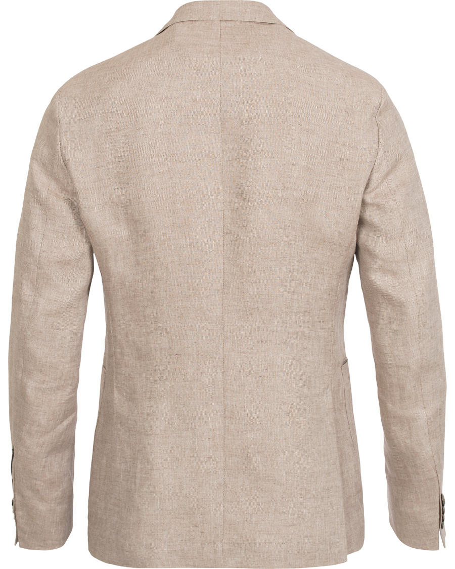 Herr | Kavajer | Oscar Jacobson | Einar Linen Patch Pocket Blazer Khaki