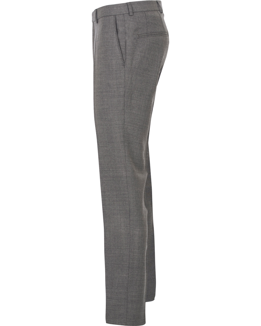 Herr | Byxor | Oscar Jacobson | Damien Wool Trousers Grey