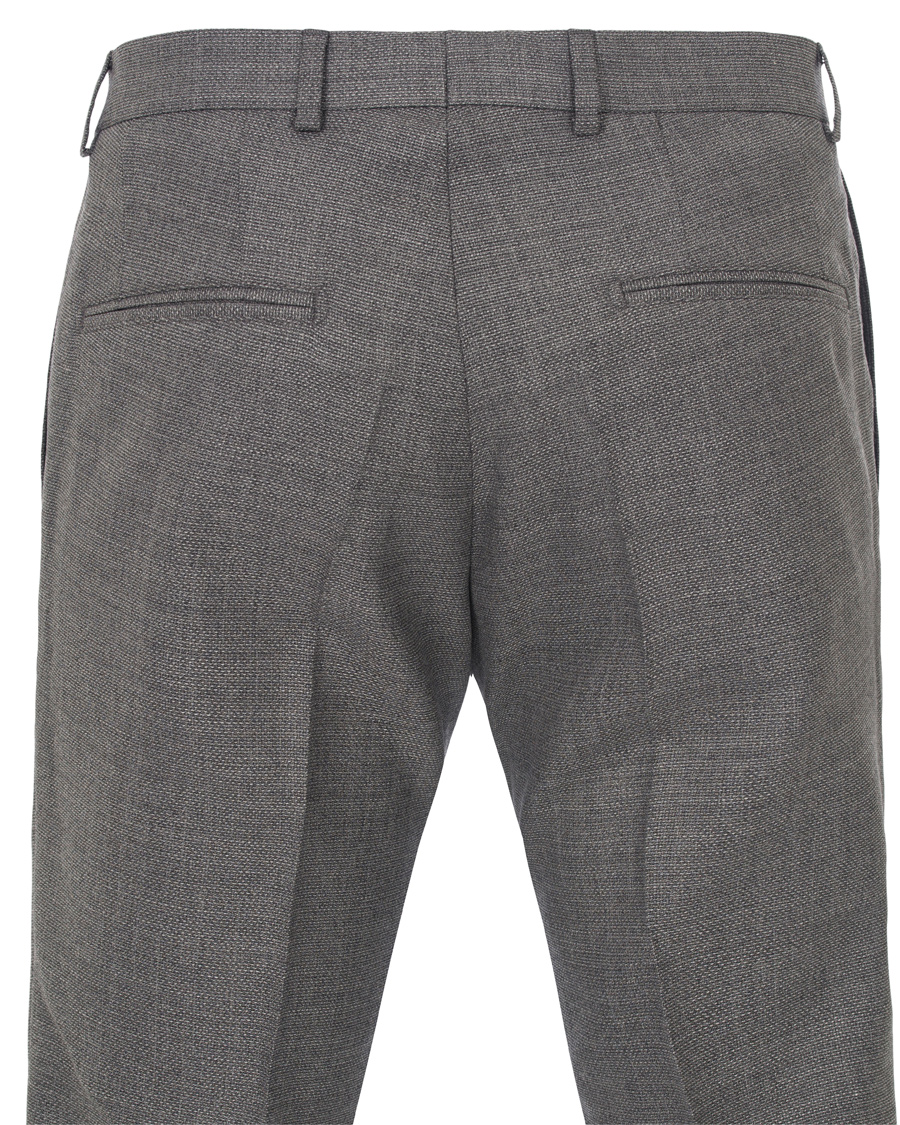 Herr | Byxor | Oscar Jacobson | Damien Wool Trousers Grey