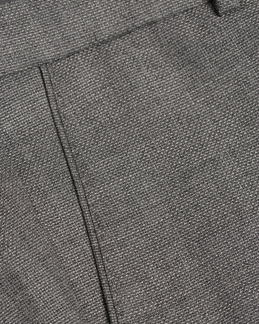 Herr | Byxor | Oscar Jacobson | Damien Wool Trousers Grey