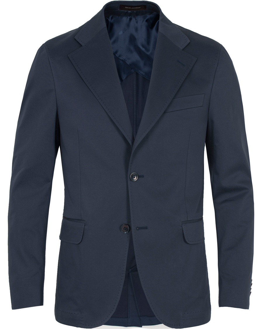 Herr | Kostymer | Oscar Jacobson | Fellow Cotton Suit Navy