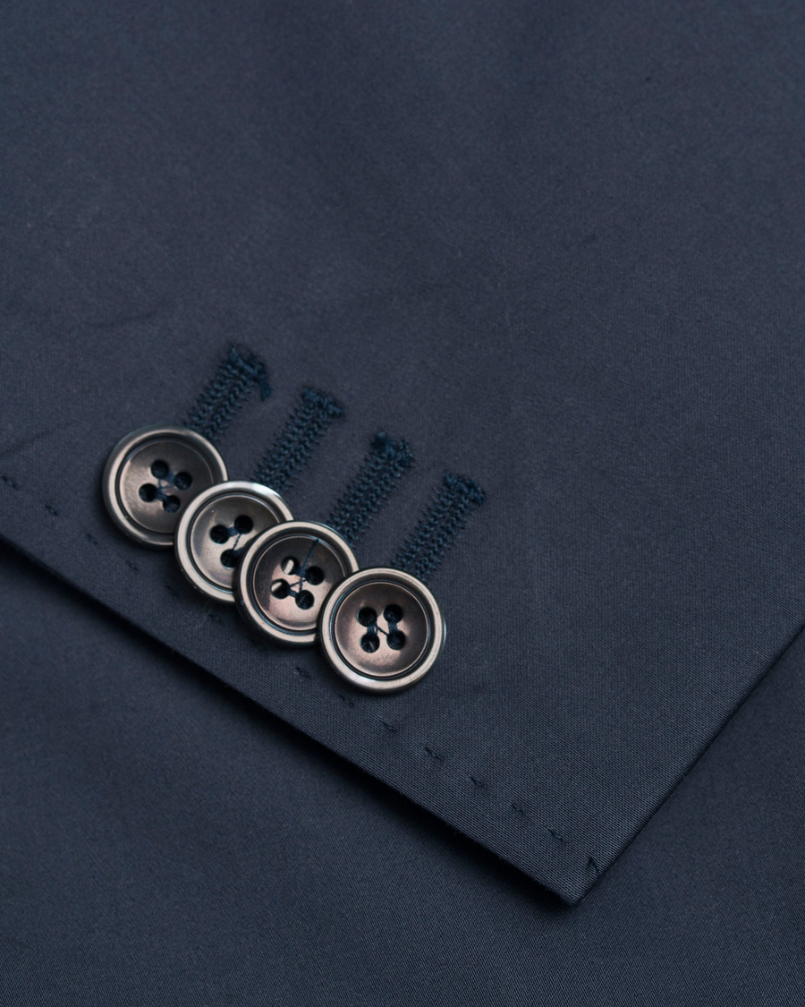 Herr | Kostymer | Oscar Jacobson | Fellow Cotton Suit Navy