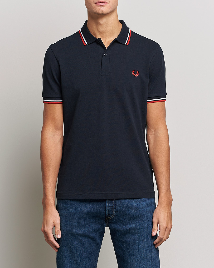 Herr | Fred Perry | Fred Perry | Twin Tipped Polo Shirt Navy