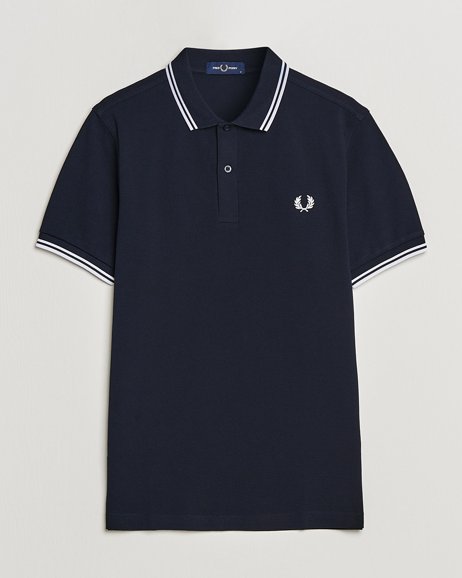 Herr |  | Fred Perry | Twin Tip Polo Navy/White