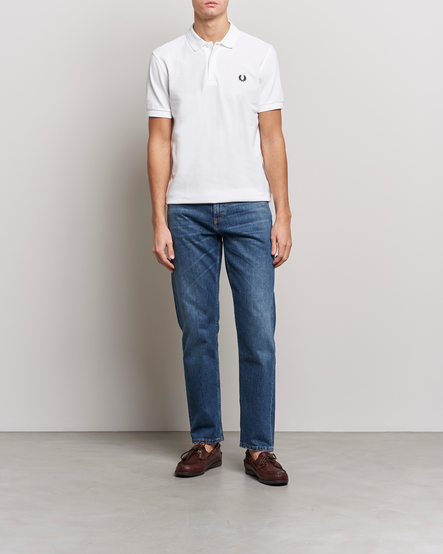 Herr | Pikéer | Fred Perry | Plain Polo White