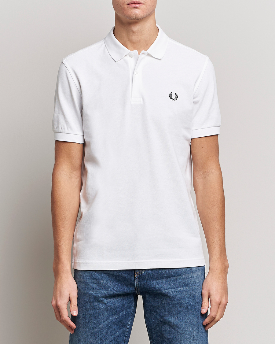 Herr | Best of British | Fred Perry | Plain Polo White