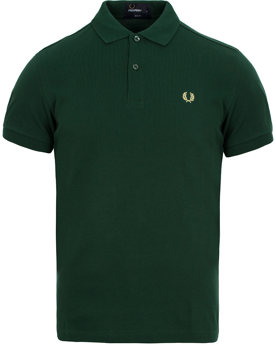 Herr | Pikéer | Fred Perry | Slim Fit Plain Polo Ivy Green