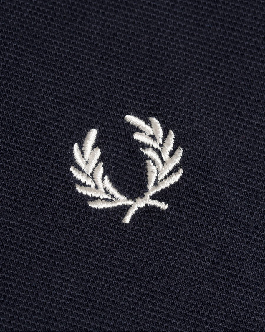Herr | Pikéer | Fred Perry Reissues | Made in England Single Tip Polo Navy/Snow