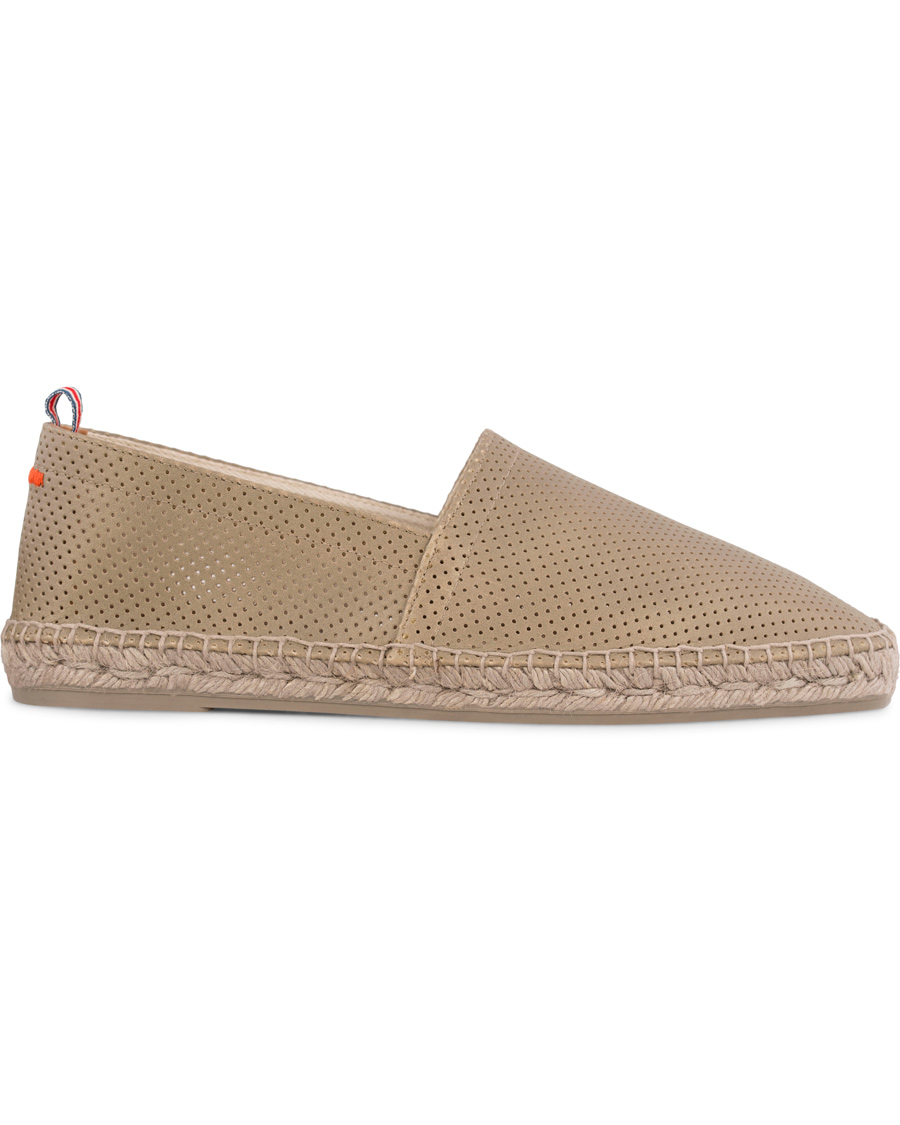 Herr | Castañer Pablo Perforated Nappa Leather Espadrilles Piedra | Castañer | Pablo Perforated Nappa Leather Espadrilles Piedra