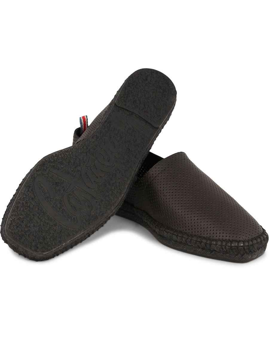Herr | Castañer Pablo Perforated Nappa Leather Espadrilles Negro | Castañer | Pablo Perforated Nappa Leather Espadrilles Negro