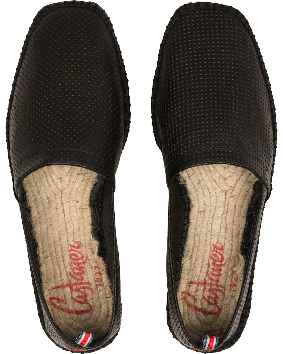 Herr | Castañer Pablo Perforated Nappa Leather Espadrilles Negro | Castañer | Pablo Perforated Nappa Leather Espadrilles Negro