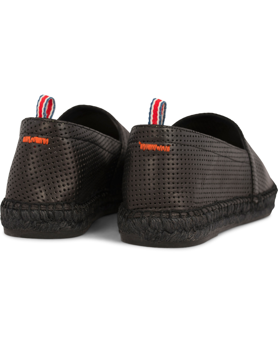 Herr | Castañer Pablo Perforated Nappa Leather Espadrilles Negro | Castañer | Pablo Perforated Nappa Leather Espadrilles Negro