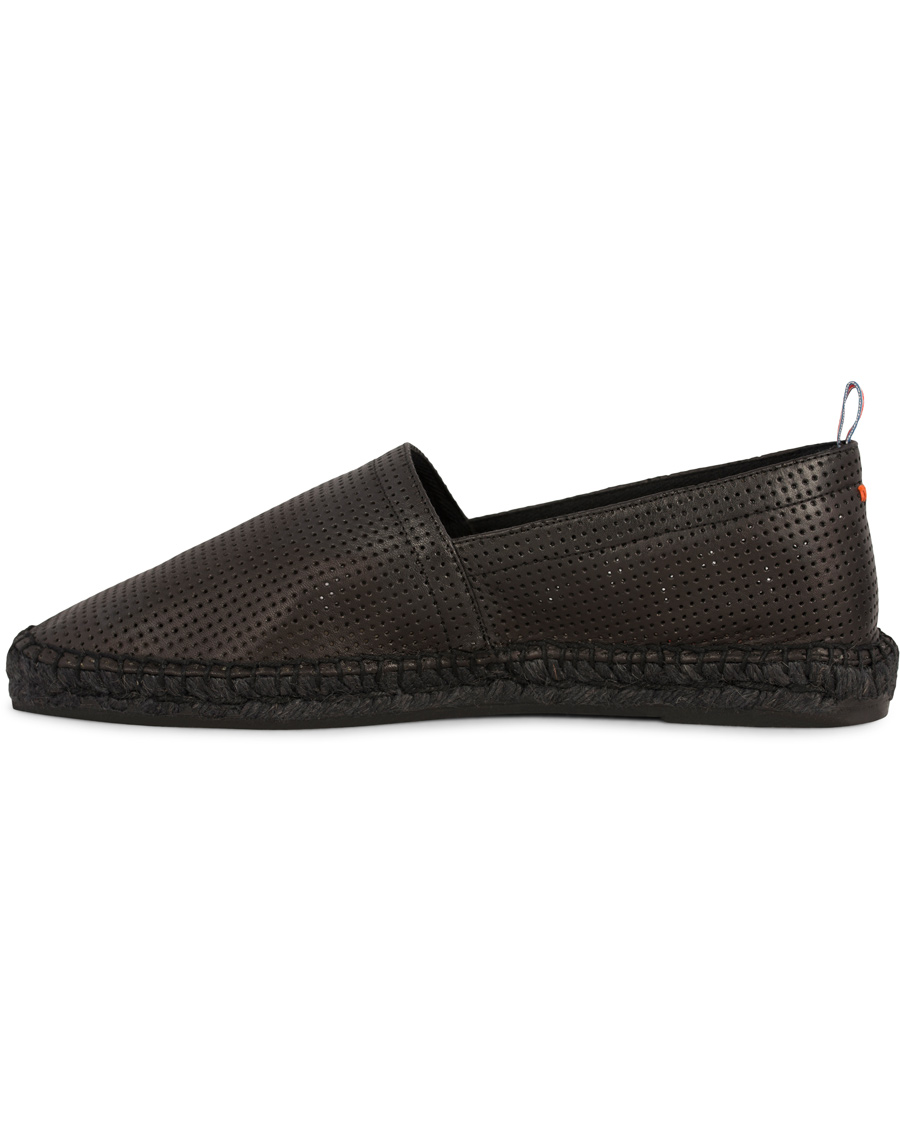 Herr | Castañer Pablo Perforated Nappa Leather Espadrilles Negro | Castañer | Pablo Perforated Nappa Leather Espadrilles Negro