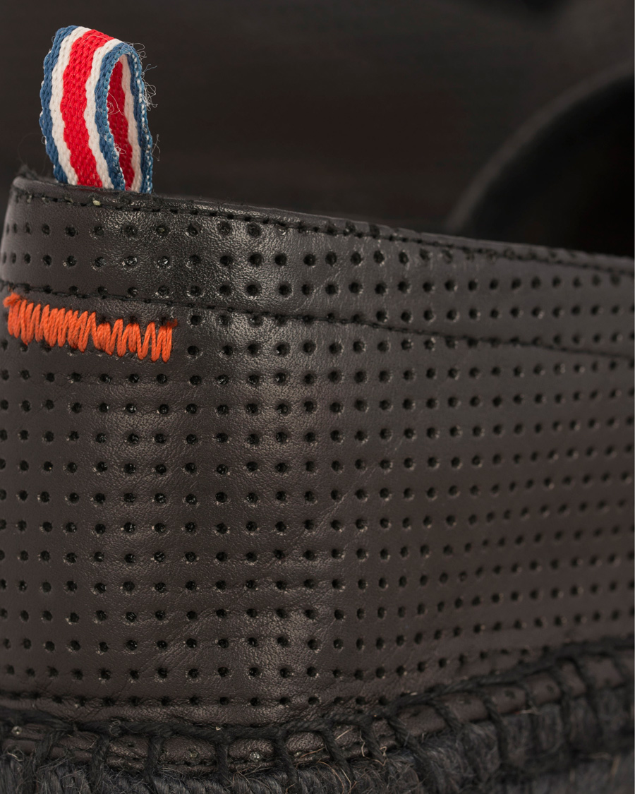 Herr | Castañer Pablo Perforated Nappa Leather Espadrilles Negro | Castañer | Pablo Perforated Nappa Leather Espadrilles Negro