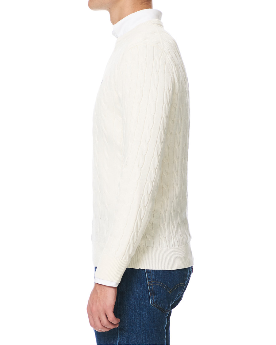 Herr | Tröjor | Morris | Pima Cotton Cable Off White