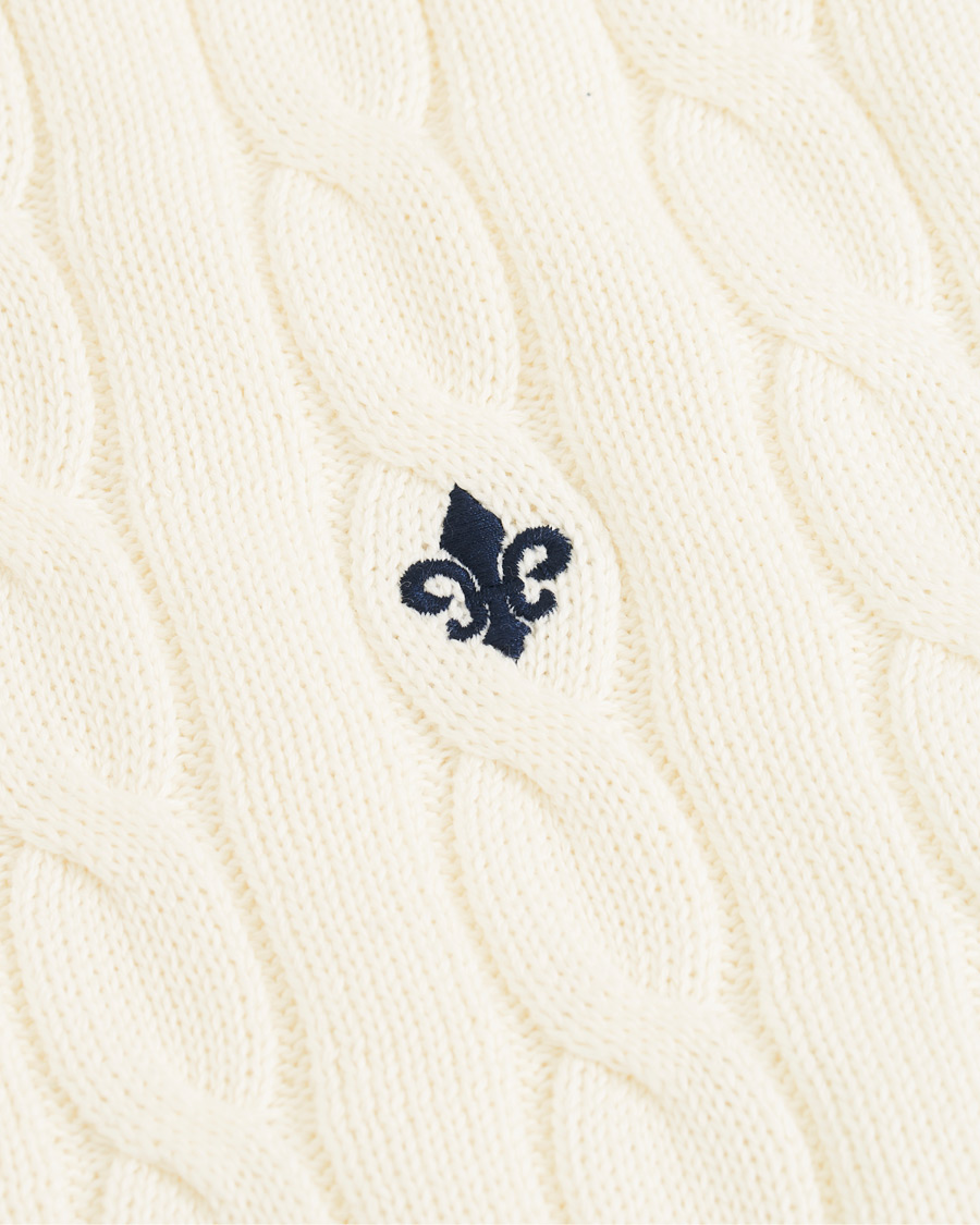 Herr | Tröjor | Morris | Pima Cotton Cable Off White