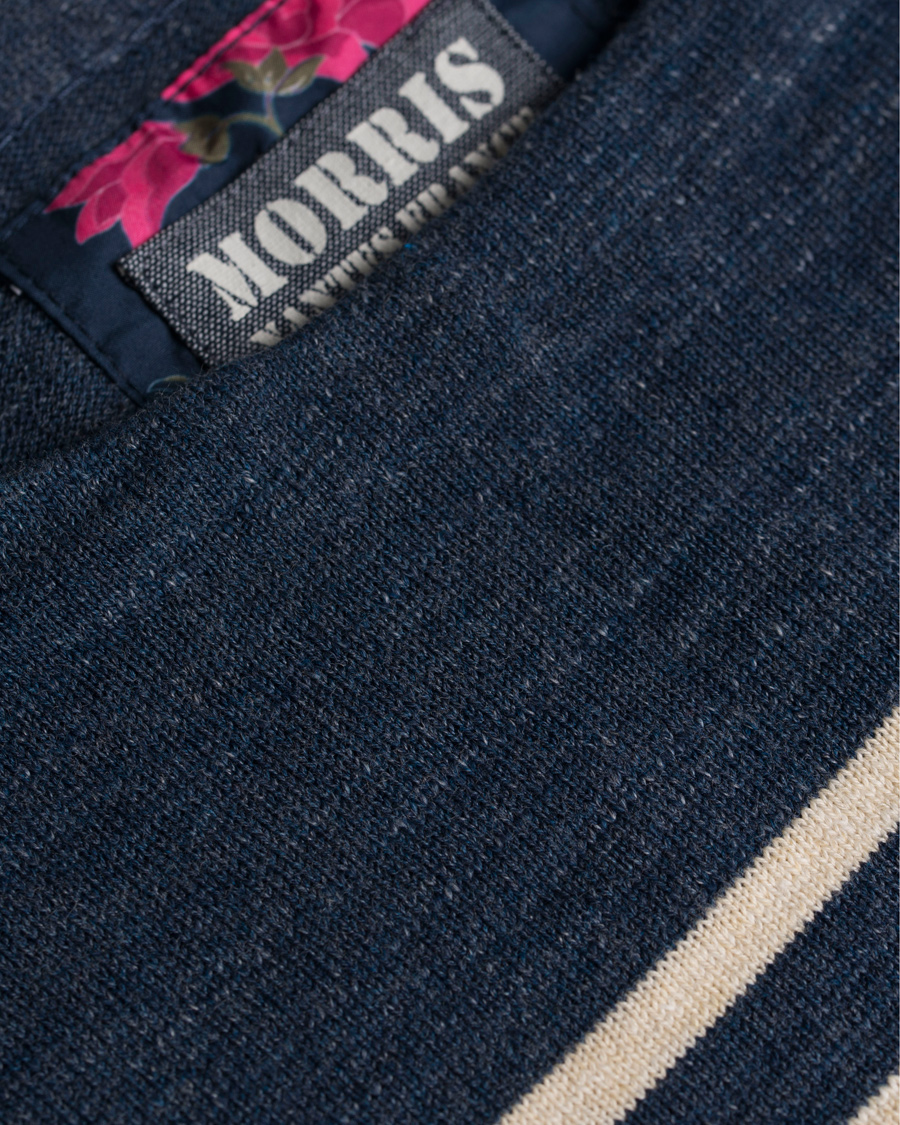 Herr | Tröjor | Morris | Nantes Stripe Knit Blue