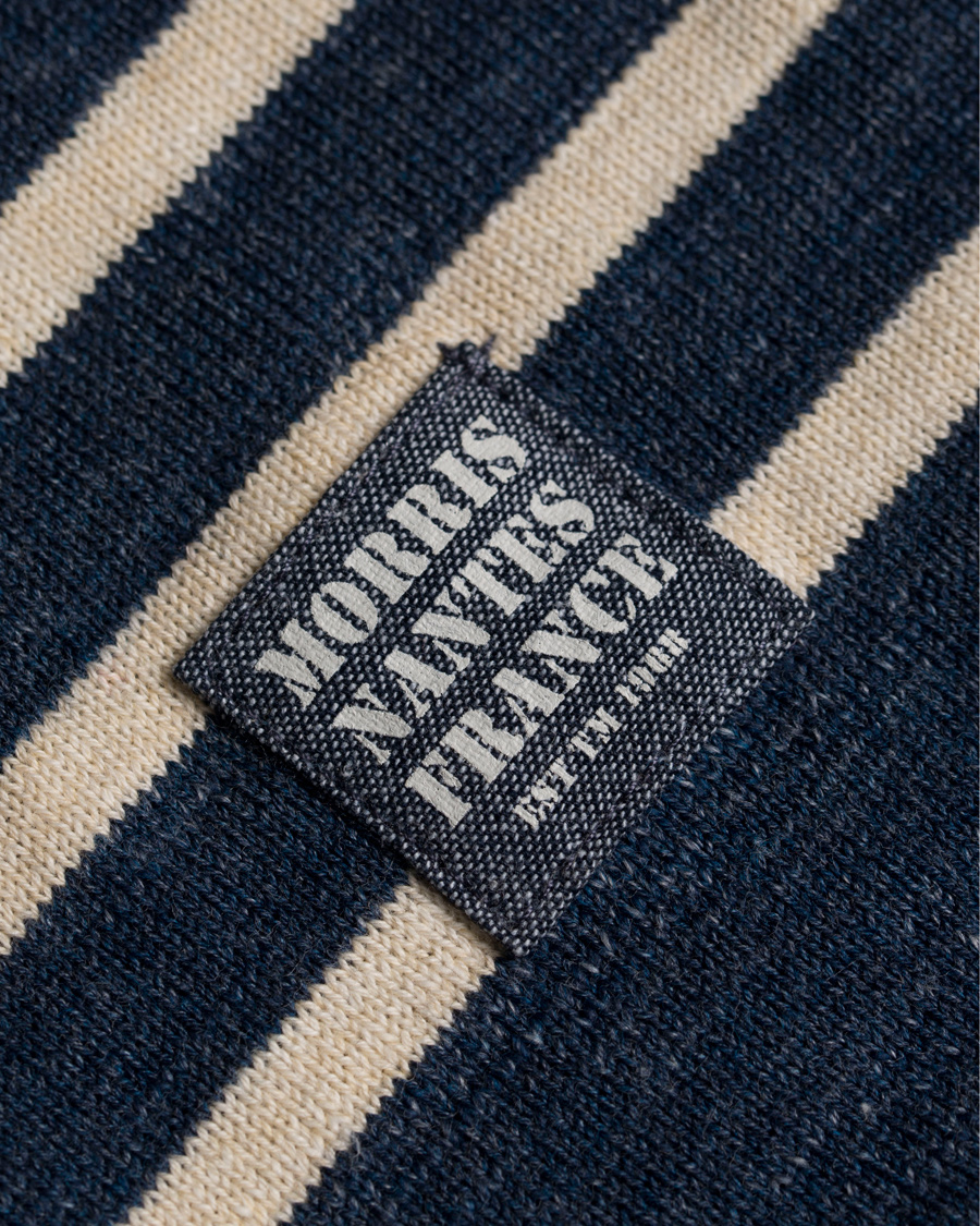 Herr | Tröjor | Morris | Nantes Stripe Knit Blue