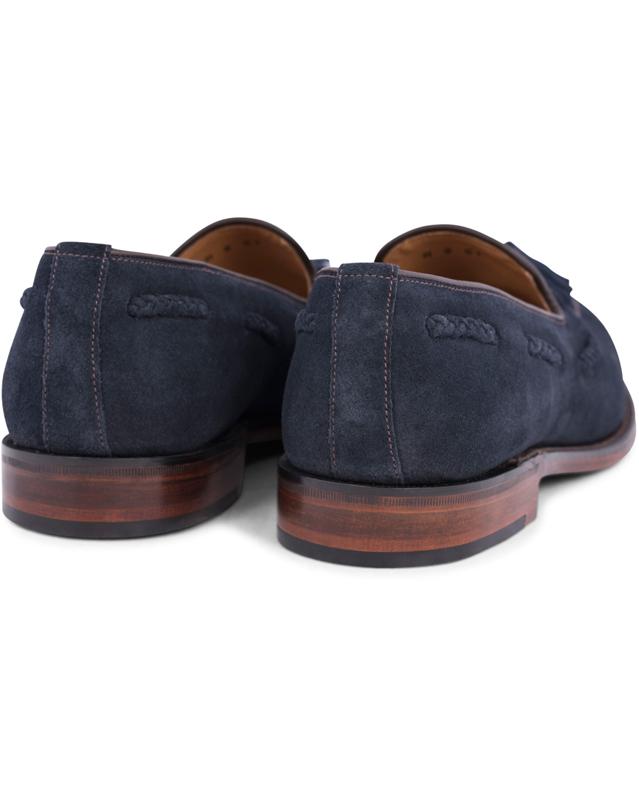 Herr | Loake 1880 MTO Temple Loafer Navy Suede | Loake 1880 | MTO Temple Loafer Navy Suede